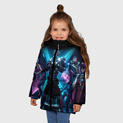 Куртка зимняя для девочки FORTNITE, цвет: 3D-красный — фото 2