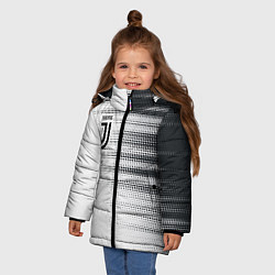 Куртка зимняя для девочки Форма Ювентуса, цвет: 3D-красный — фото 2