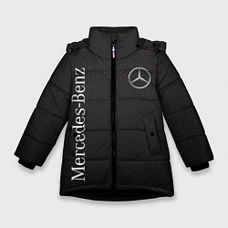 Куртка зимняя для девочки Mersedes, цвет: 3D-черный