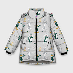 Зимняя куртка для девочки Looney Tunes pattern
