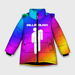 Куртка зимняя для девочки BILLIE ELLISH 2020, цвет: 3D-черный