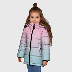 Куртка зимняя для девочки НЕЖНОСТЬ, цвет: 3D-черный — фото 2