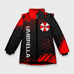 Куртка зимняя для девочки UMBRELLA CORP, цвет: 3D-черный