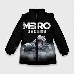 Куртка зимняя для девочки METRO EXODUS, цвет: 3D-черный