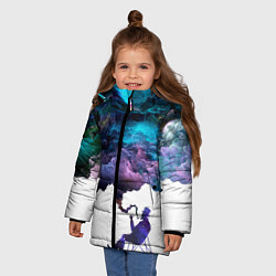 Куртка зимняя для девочки Smoky dreams, цвет: 3D-черный — фото 2