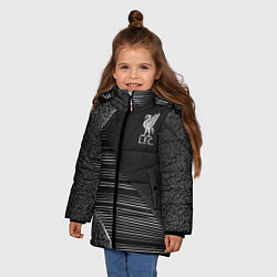 Куртка зимняя для девочки Liverpool F C, цвет: 3D-светло-серый — фото 2