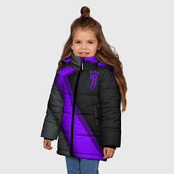 Куртка зимняя для девочки Juventus F C, цвет: 3D-черный — фото 2