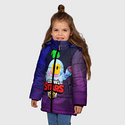 Куртка зимняя для девочки BRAWL STARS SPROUT, цвет: 3D-черный — фото 2