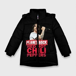 Куртка зимняя для девочки RHCP, цвет: 3D-черный