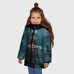 Куртка зимняя для девочки Bloodborne, цвет: 3D-черный — фото 2