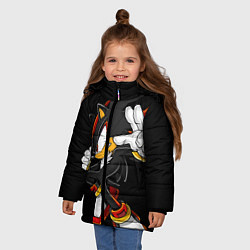 Куртка зимняя для девочки SHADOW, цвет: 3D-светло-серый — фото 2