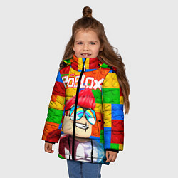 Куртка зимняя для девочки ROBLOX 3, цвет: 3D-черный — фото 2