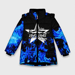 Куртка зимняя для девочки 9 МАЯ, цвет: 3D-черный