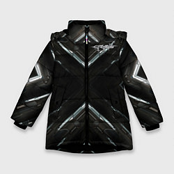Куртка зимняя для девочки Crysis, цвет: 3D-черный