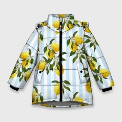 Зимняя куртка для девочки Лимоны