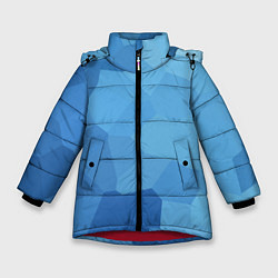 Куртка зимняя для девочки Пикси кристаллы, цвет: 3D-красный