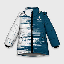 Куртка зимняя для девочки Mitsubishi, цвет: 3D-светло-серый