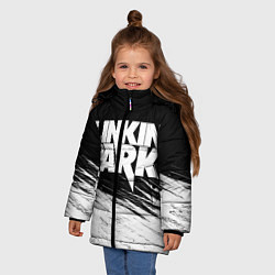 Куртка зимняя для девочки LINKIN PARK 9, цвет: 3D-светло-серый — фото 2