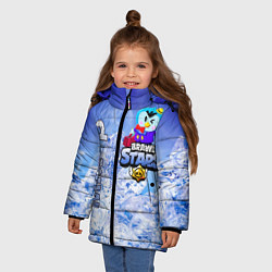 Куртка зимняя для девочки Mr P Brawl Stars, цвет: 3D-черный — фото 2