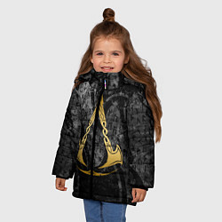 Куртка зимняя для девочки ASSASSINS CREED VALHALLA, цвет: 3D-светло-серый — фото 2