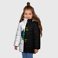 Куртка зимняя для девочки Лягуха, цвет: 3D-красный — фото 2