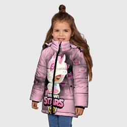 Куртка зимняя для девочки Brawl stars Unicorn, цвет: 3D-светло-серый — фото 2