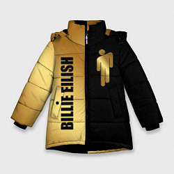 Куртка зимняя для девочки Billie Eilish Gold, цвет: 3D-черный