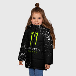 Куртка зимняя для девочки MONSTER ENERGY, цвет: 3D-черный — фото 2