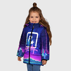 Куртка зимняя для девочки GRAND THEFT AUTO, цвет: 3D-черный — фото 2