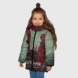 Куртка зимняя для девочки The Witcher 5-летие, цвет: 3D-светло-серый — фото 2