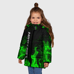 Куртка зимняя для девочки MINECRAFT, цвет: 3D-красный — фото 2