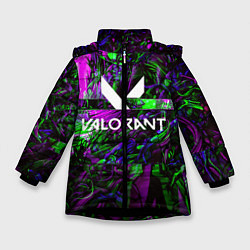 Куртка зимняя для девочки VALORANT GAME, цвет: 3D-черный