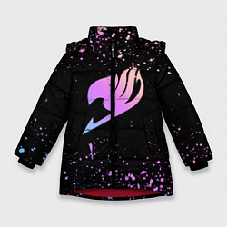 Куртка зимняя для девочки Fairy Tail, цвет: 3D-красный
