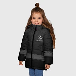 Куртка зимняя для девочки LEXUS, цвет: 3D-черный — фото 2