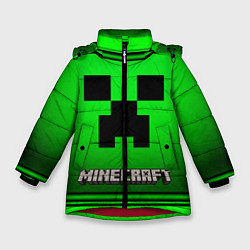 Куртка зимняя для девочки Minecraft, цвет: 3D-красный