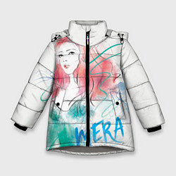 Куртка зимняя для девочки MERA, цвет: 3D-светло-серый