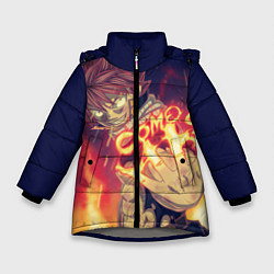 Куртка зимняя для девочки FAIRY TAIL ХВОСТ ФЕИ, цвет: 3D-светло-серый