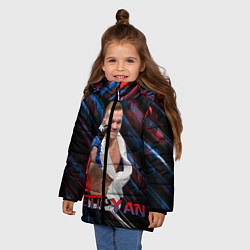 Куртка зимняя для девочки Petr Yan Пётр Ян, цвет: 3D-красный — фото 2