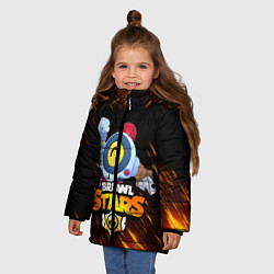 Куртка зимняя для девочки BRAWL STARS NANI, цвет: 3D-красный — фото 2