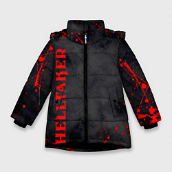 Куртка зимняя для девочки Helltaker Logo Z, цвет: 3D-черный