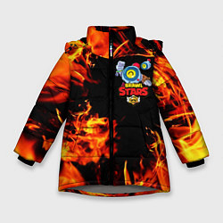 Куртка зимняя для девочки BRAWL STARS NANI, цвет: 3D-светло-серый