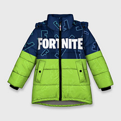 Куртка зимняя для девочки FORTNITE ФОРТНАЙТ, цвет: 3D-светло-серый