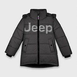 Куртка зимняя для девочки JEEP, цвет: 3D-черный