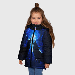 Куртка зимняя для девочки ВОЛКИ D, цвет: 3D-красный — фото 2