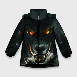 Куртка зимняя для девочки ДИКИЙ ВОЛК D, цвет: 3D-черный