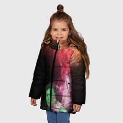 Куртка зимняя для девочки ПРИШЕЛЕЦ, цвет: 3D-черный — фото 2