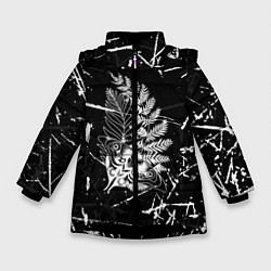 Куртка зимняя для девочки ЛАСТ ОФ АС ТАТУ ЭЛЛИ, цвет: 3D-черный