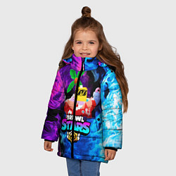 Куртка зимняя для девочки БРАВЛ СТАРС СПРАУТ SPROUT, цвет: 3D-красный — фото 2