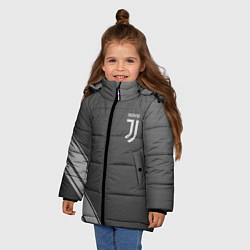 Куртка зимняя для девочки JUVENTUS, цвет: 3D-черный — фото 2