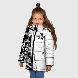 Куртка зимняя для девочки Дмитрий, цвет: 3D-черный — фото 2